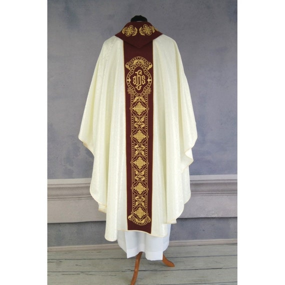 Casula E Stola Per Sacerdote Cattolico – Paramento Liturgico Per Celebrazioni E Messa
