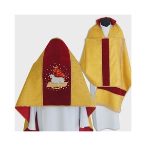 Humeral Veil Lamb of God , Vestments for Priest, Liturgical Chasuble, Pastor Gift, Humerale, Cope and humeral veil