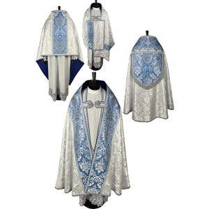 Bewältigungs- und Oberarmschleier, Gewänder für Priester, katholische Gewänder, liturgische Chasuble, liturgische Cope, Pastorgeschenk,