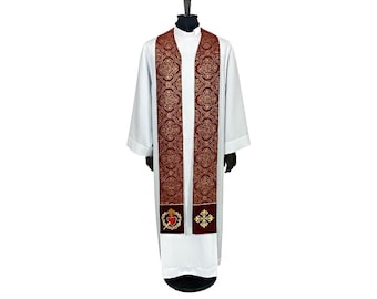 Stole , Chasuble Stole, Stole for Priest, Catholic Stole, Liturgical Stole.