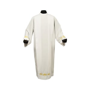Priester Alb met plooien, Witte Alb, Albs voor priester, Katholieke Alb, Liturgische Albs, Liturgische Gewaden Albs, Pastor Gift,