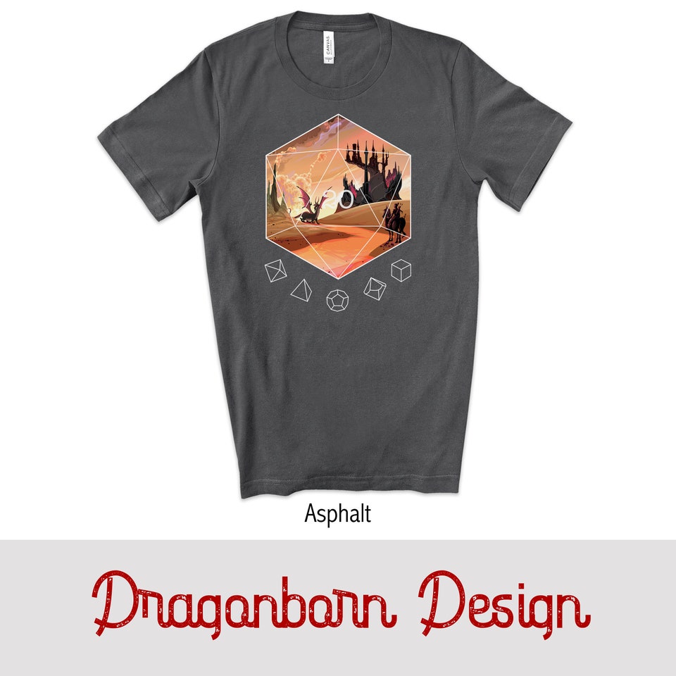 Discover D20 Dice Shirt| Dungeons and Dragons Shirt|Dragon D&D Dice