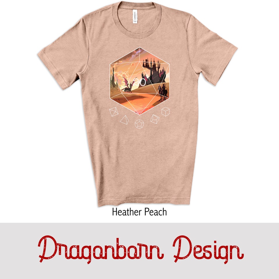 Discover D20 Dice Shirt| Dungeons and Dragons Shirt|Dragon D&D Dice