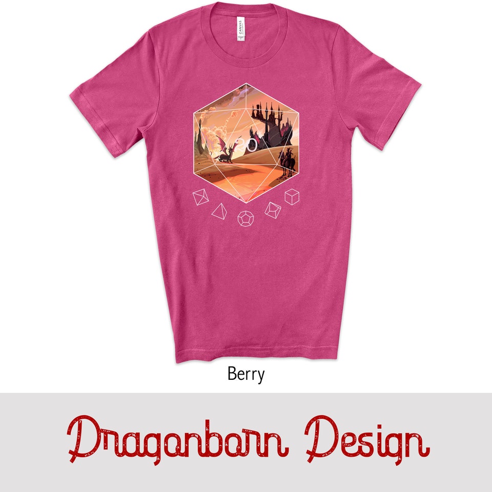 Discover D20 Dice Shirt| Dungeons and Dragons Shirt|Dragon D&D Dice