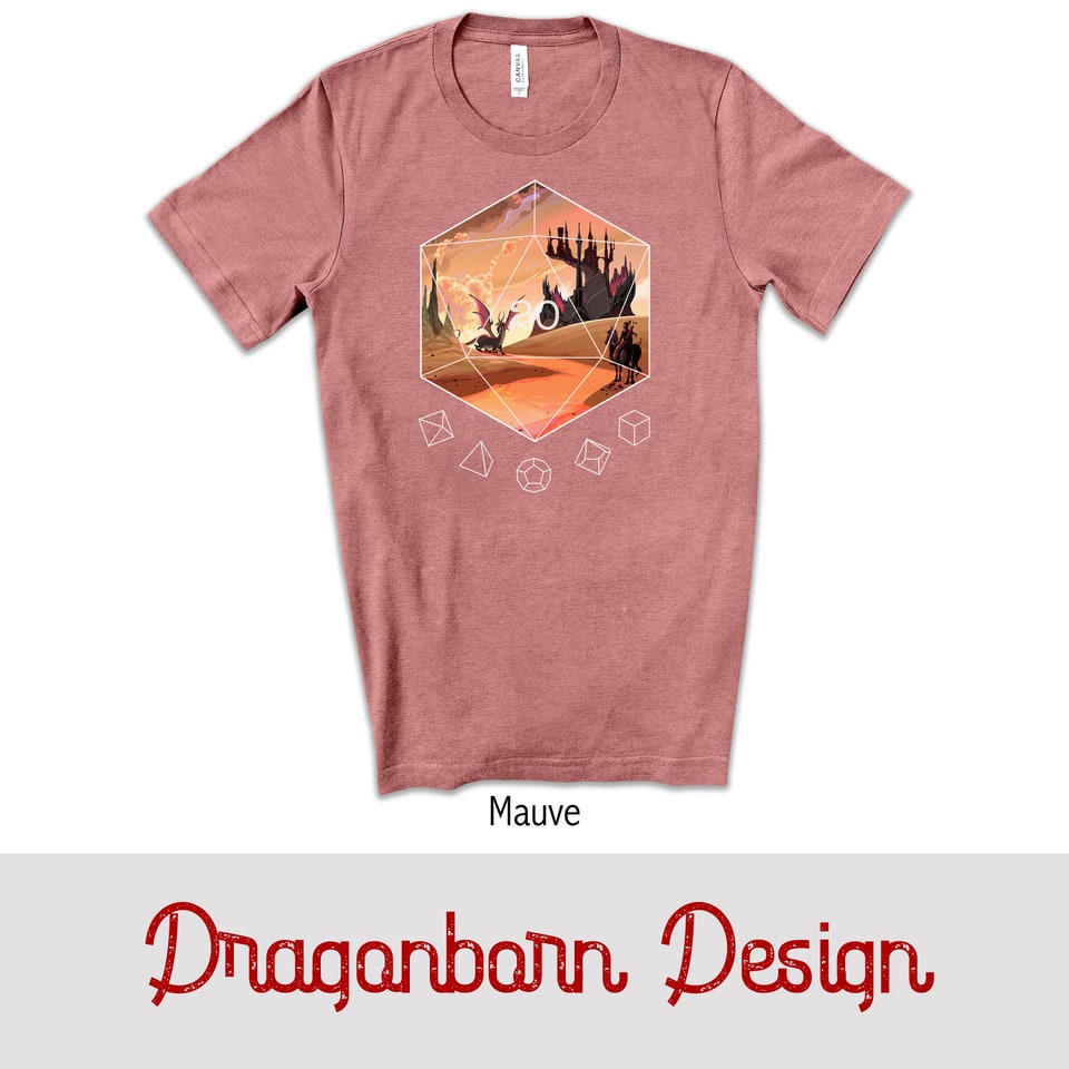 Discover D20 Dice Shirt| Dungeons and Dragons Shirt|Dragon D&D Dice