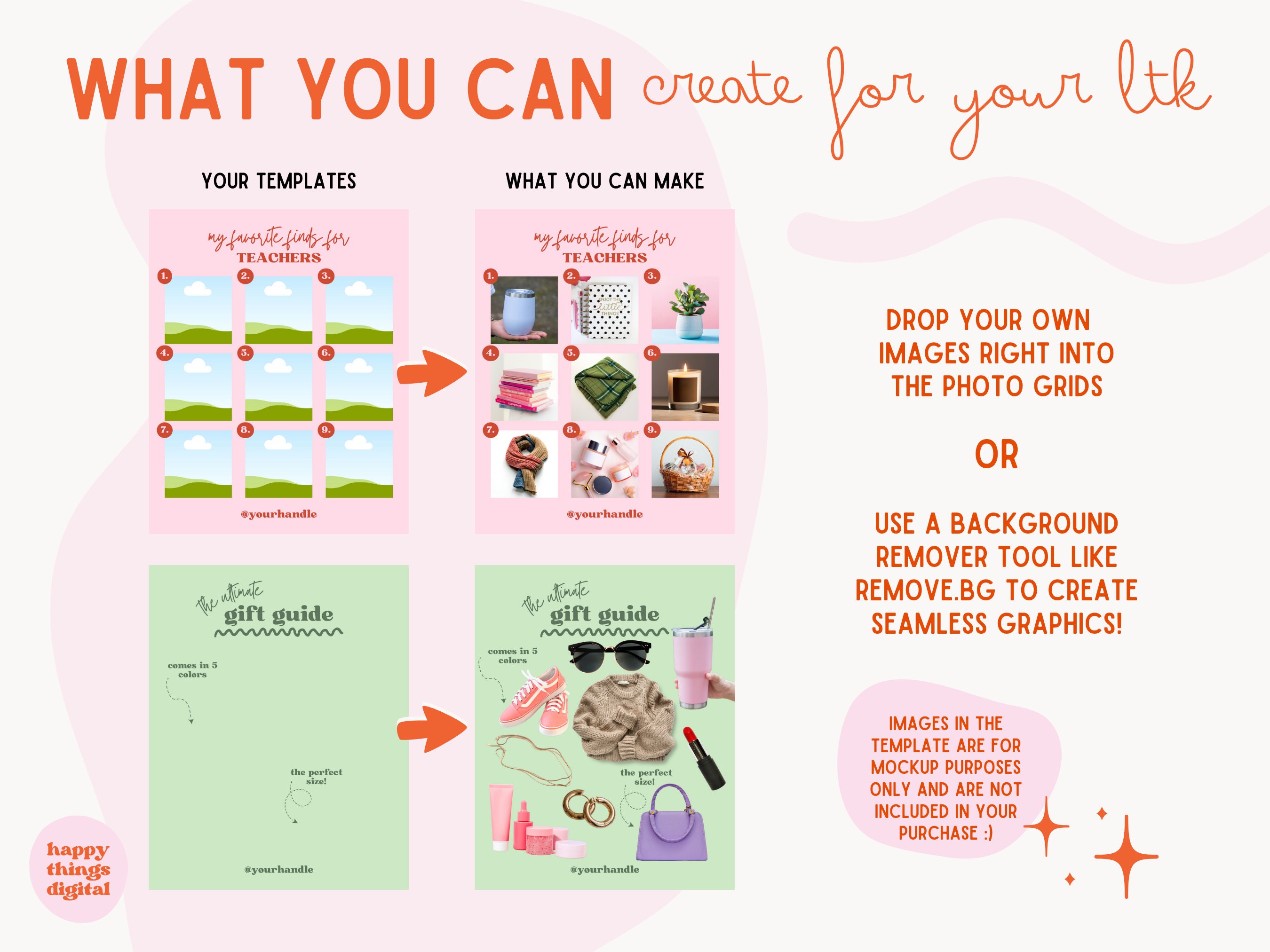 10 LTK Gift Guide Templates - Holiday - Edit in Canva - Canva Template ...