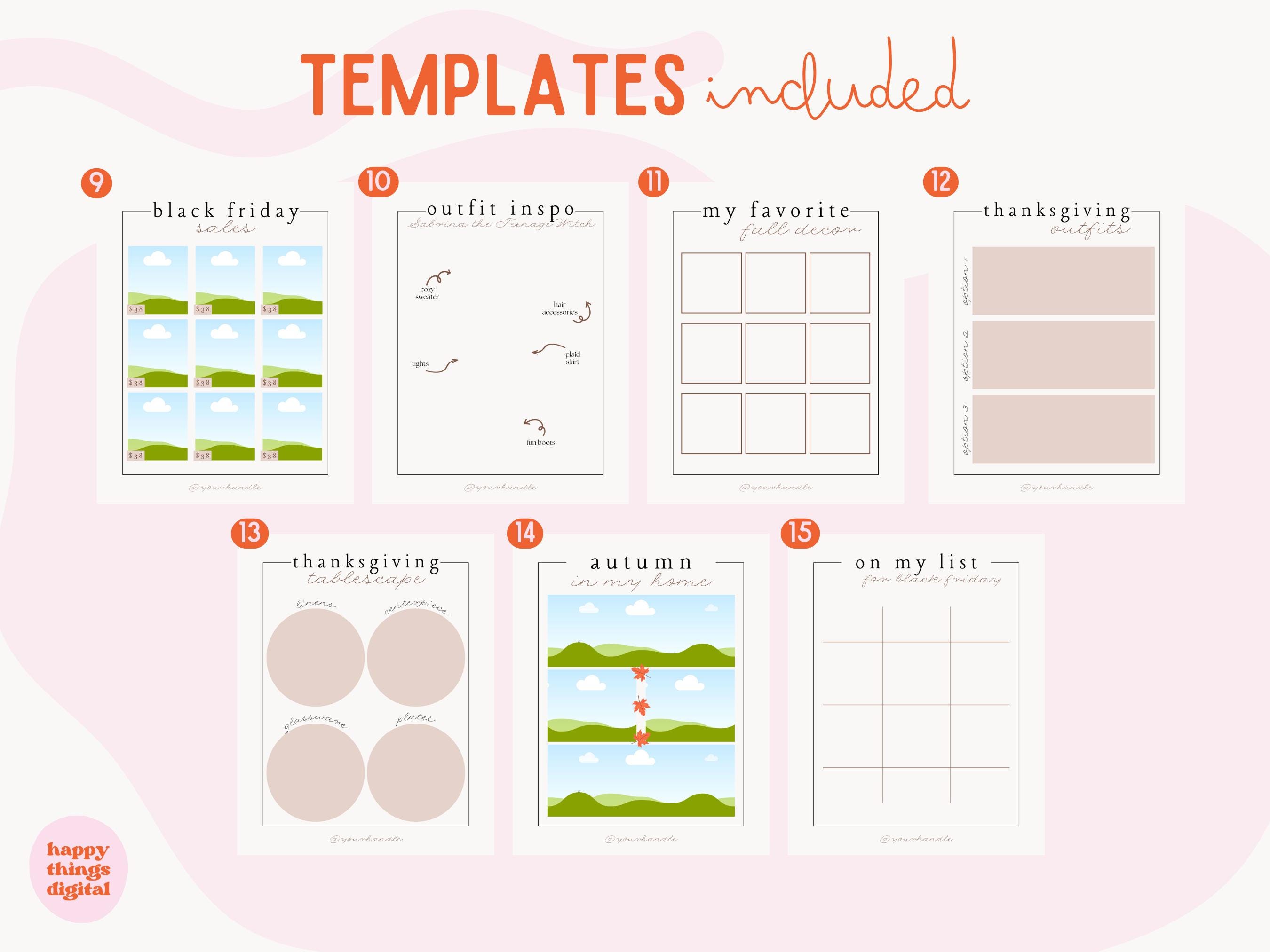 15 LTK Autumn Mix Templates - Fall - Halloween - Edit in Canva - Canva ...