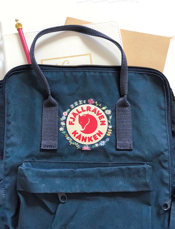 embroidered kanken backpack