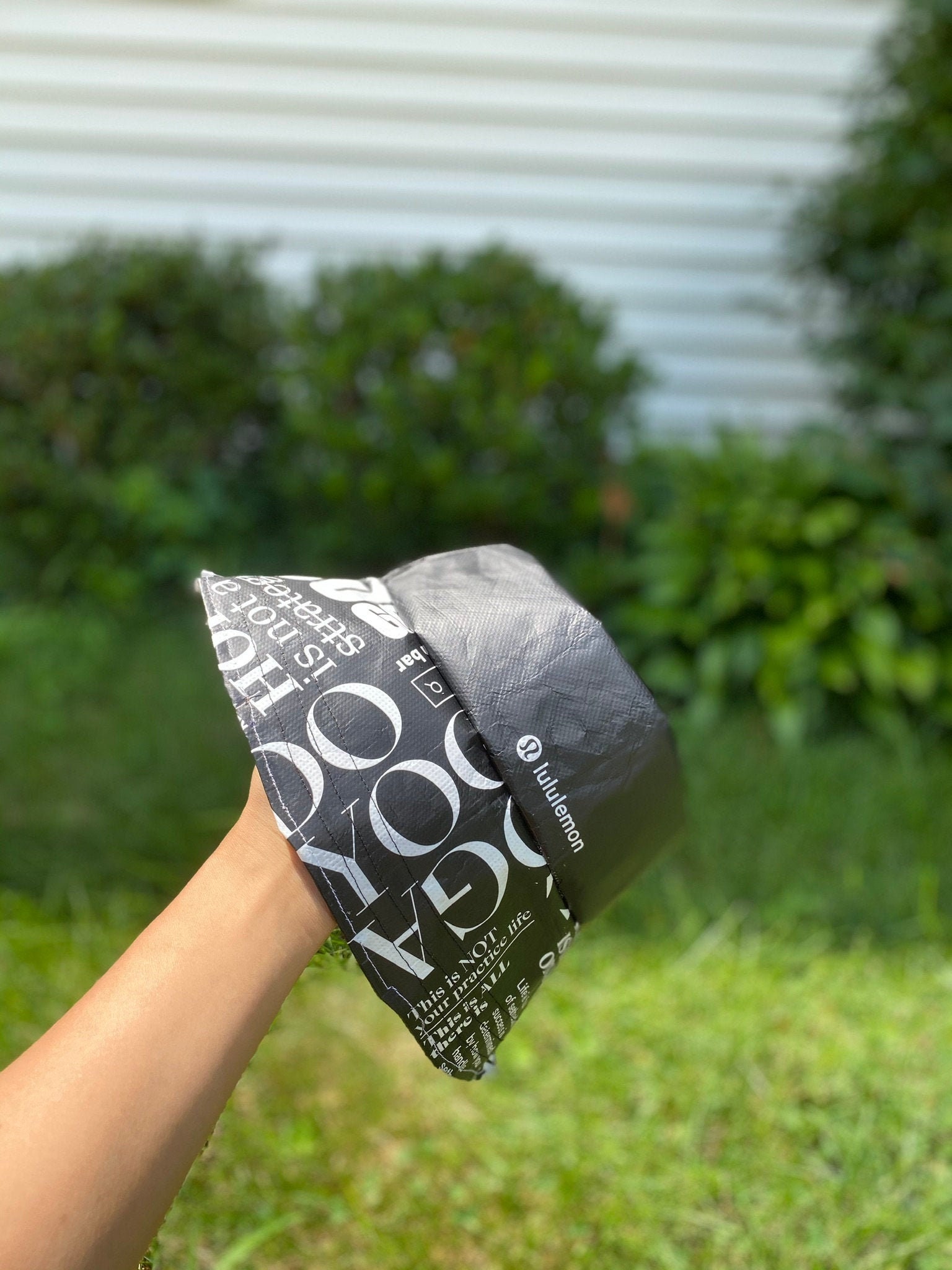 Lululemon Bucket Hat Lululemon Print Handmade Bucket Hat Black Etsy