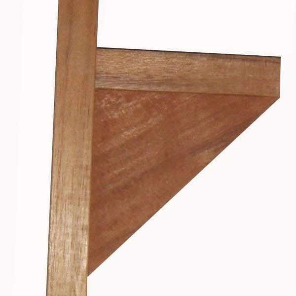 Teak Wood Planter Box Supports or Brackets, Great for Window Planters   one pair = two pieces   that work great with our window planters