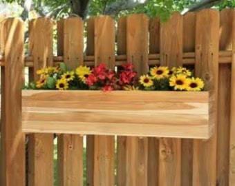 48 x 8 x 8 inch rectangular Teak planter, solid teak wood, fully-assembled, stainless steel hardware, great for herbs