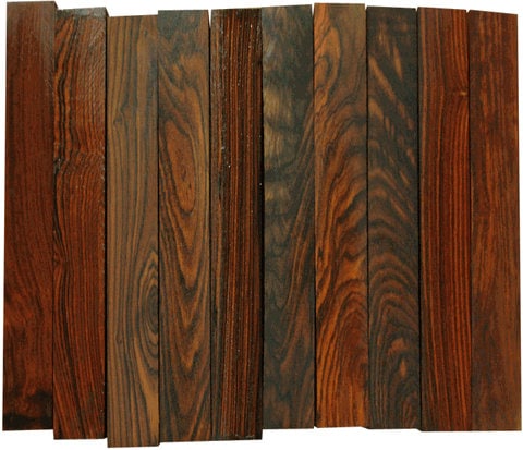 King Grade Cocobolo Wood Turning Square: Dense Figured Hardwood