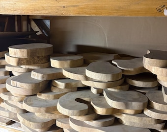 Real Mango Wood Crosscuts - Lamp Stand - Ideal for Home, Work, Social Events