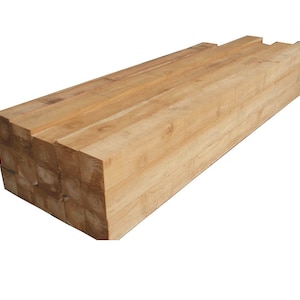 Solid Teak Wood Post: 3x3x48 inch Squared Timber