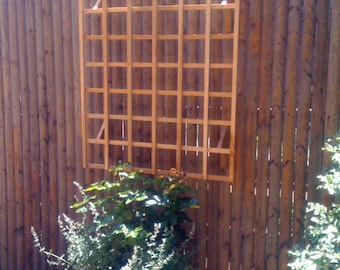 Teak Trellis 48" inches x 24" inches, rectangular, stainless steel hardware, FSC certified, real Teak Wood, fully-assembled