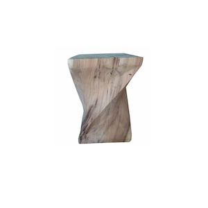 Monkeypod Table Base, Squared Reclaimed Stump, coffee table, dining table, stand for artwork, plant stand, real teak wood!
