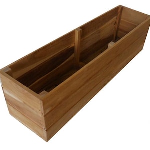 48x6x6 Rectangular Teak Planter