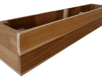 48x8x8 Rectangular Teak Planter