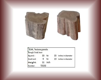 Teak Wood Table Base, Log Furniture, Reclaimed Stump