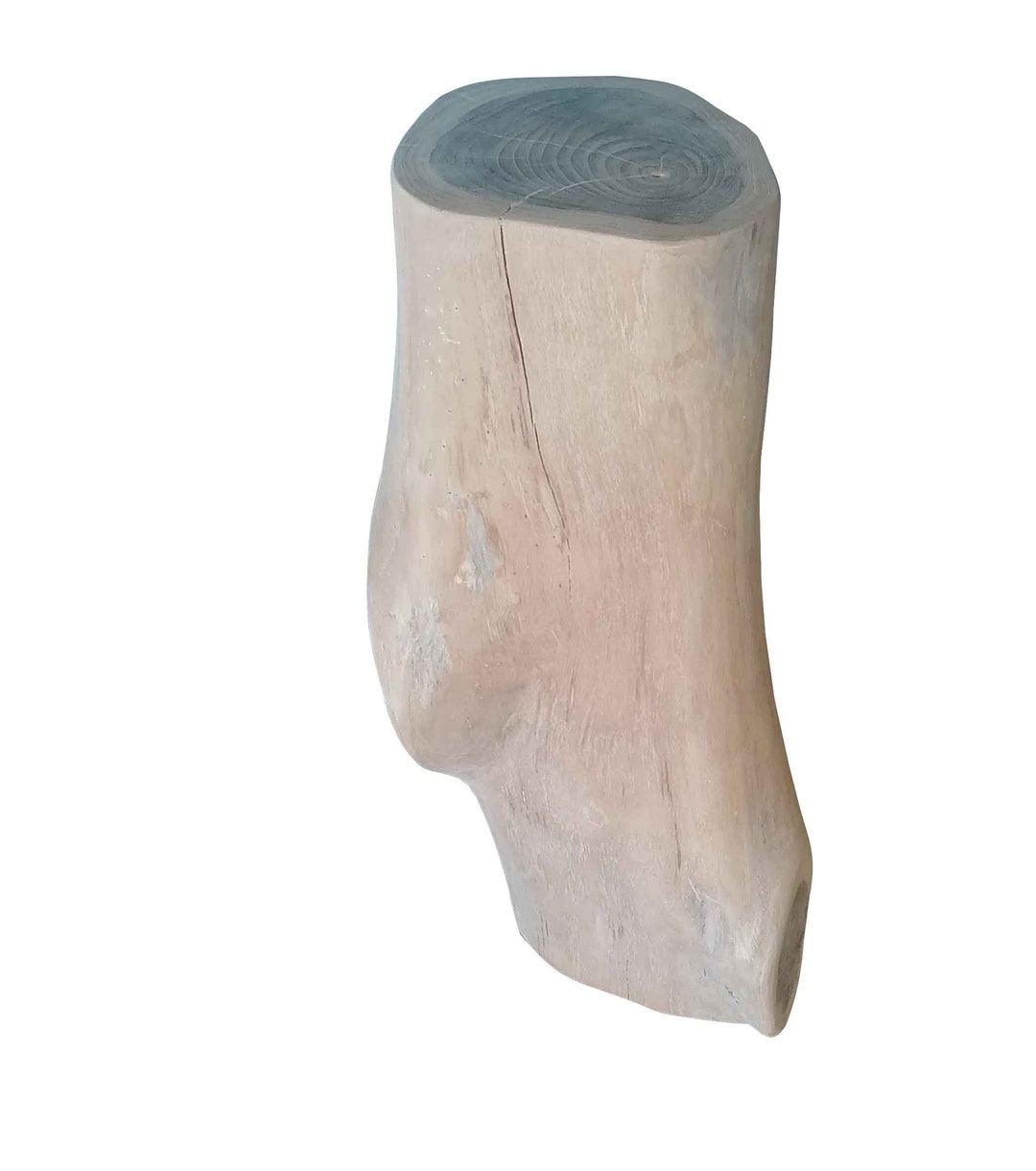 Teak Wood Table Base Squared Reclaimed Stump Coffee Table Etsy