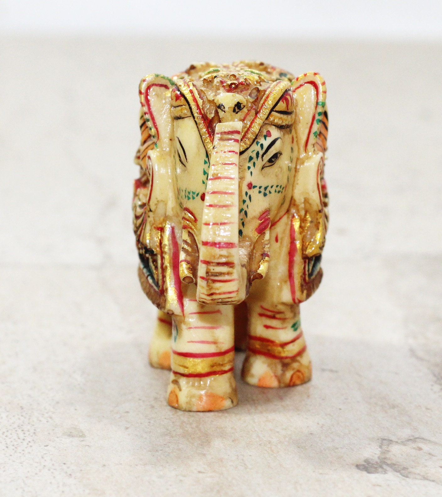 Poly Resin Trunk up Elephant Statue Beautiful Decor Elephant Etsy