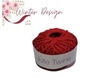 Red Twine, Red String, Natural Jute String
