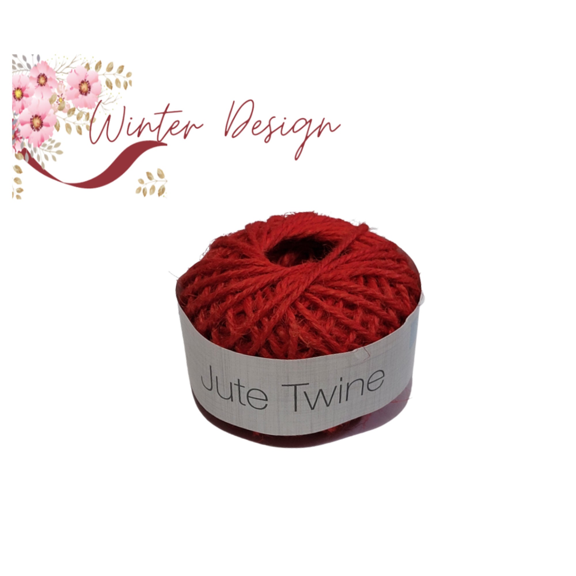 Red Twine, Red String, Natural Jute String 