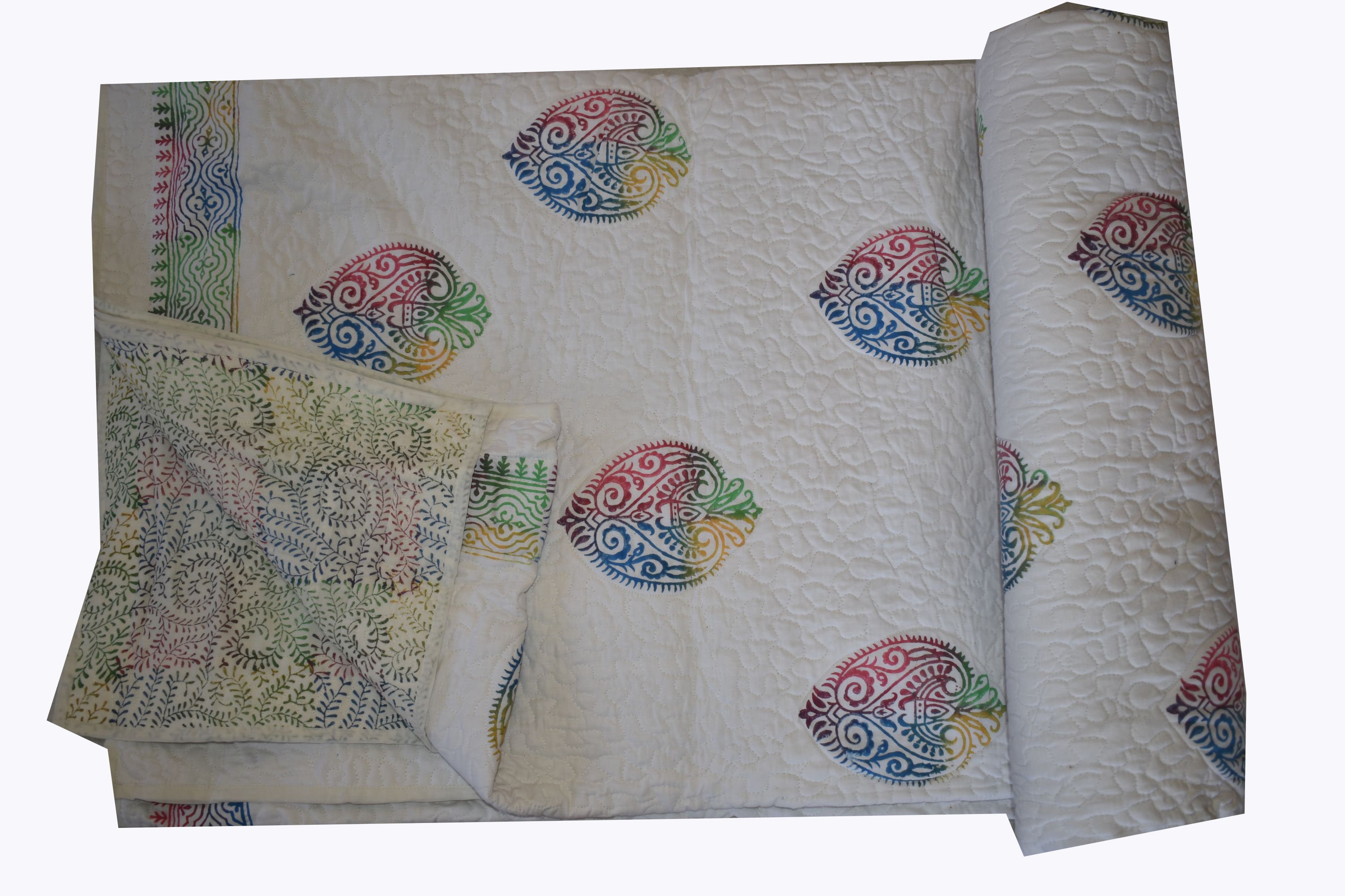 Cotton Muslin Quilt Block print Quilts Indian Handmade Etsy