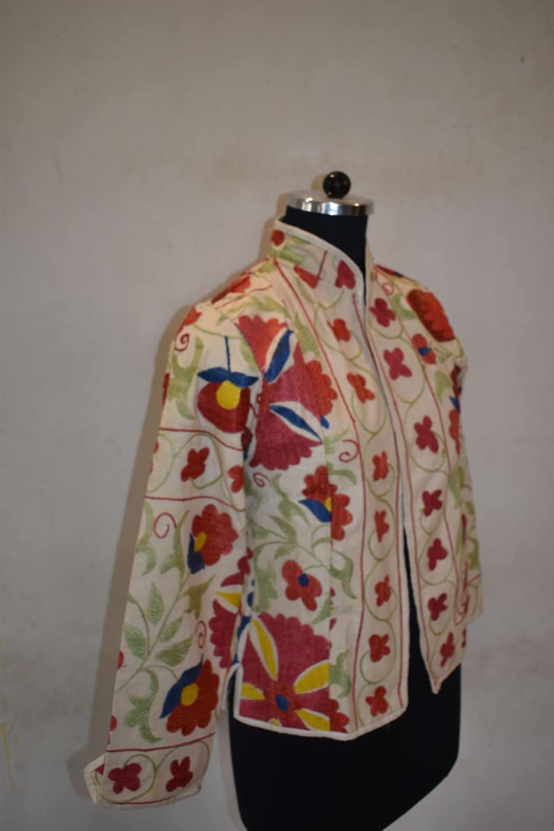 hand embroidered suzani uzbek chapan coat JK60 robe kaftan caftan