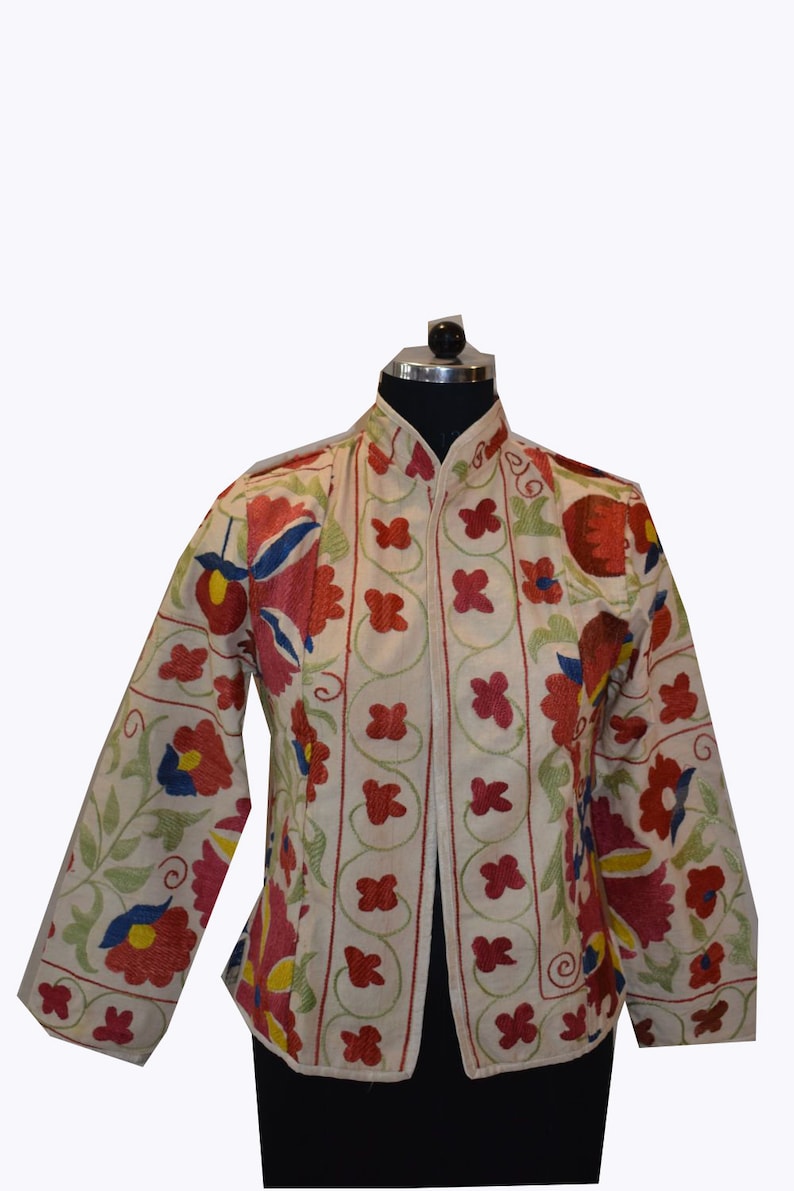 hand embroidered suzani uzbek chapan coat JK60 robe kaftan caftan