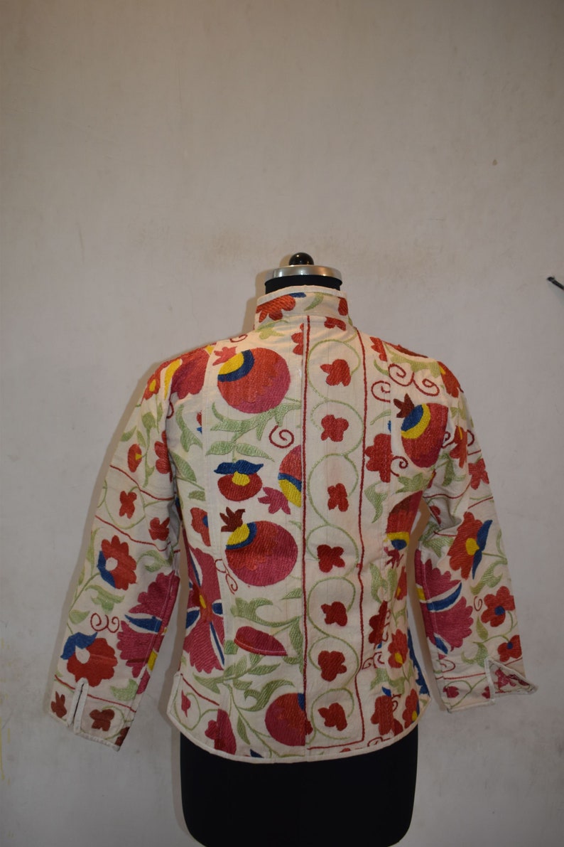 hand embroidered suzani uzbek chapan coat JK60 robe kaftan caftan