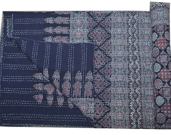 Indian Handmade Kantha quilt Bedspread Bedcover Quilt Kantha quilt coverlet vintage handmade Queen size