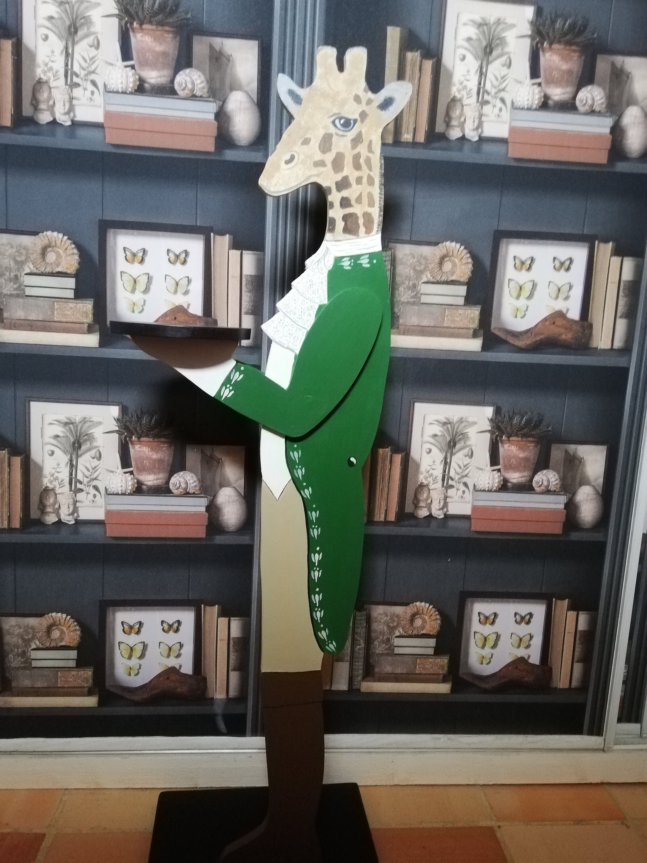 Valet en Bois Girafe