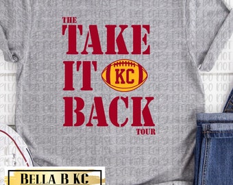 KC The Take It Back Tour on GREY - Kansas City Shirt, Kansas City Football Shirt, Retro, Kansas City Gift for Men and Women