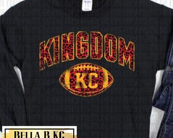 KC Kingdom Leopard on Black - Kansas City Shirt, Kansas City Football Shirt, Retro, Kansas City Gift for Men and Women