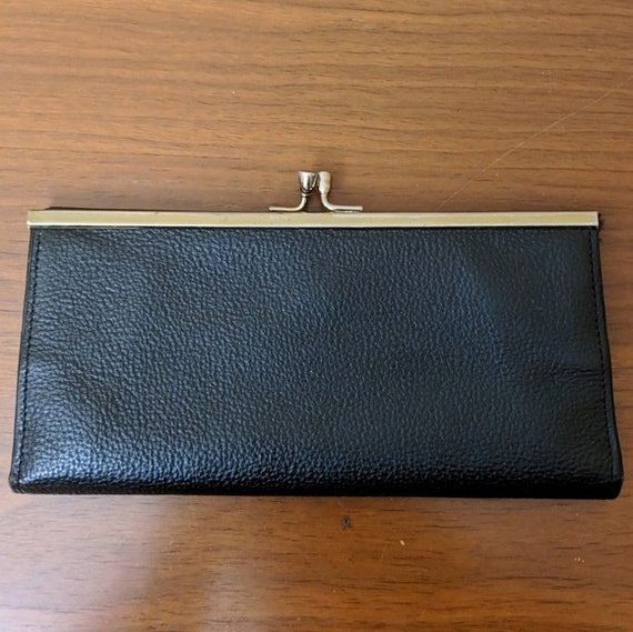 Vintage Black Leather Wallet - image 6