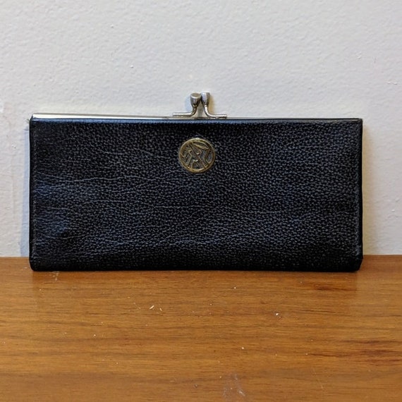 Vintage Black Leather Wallet - image 2
