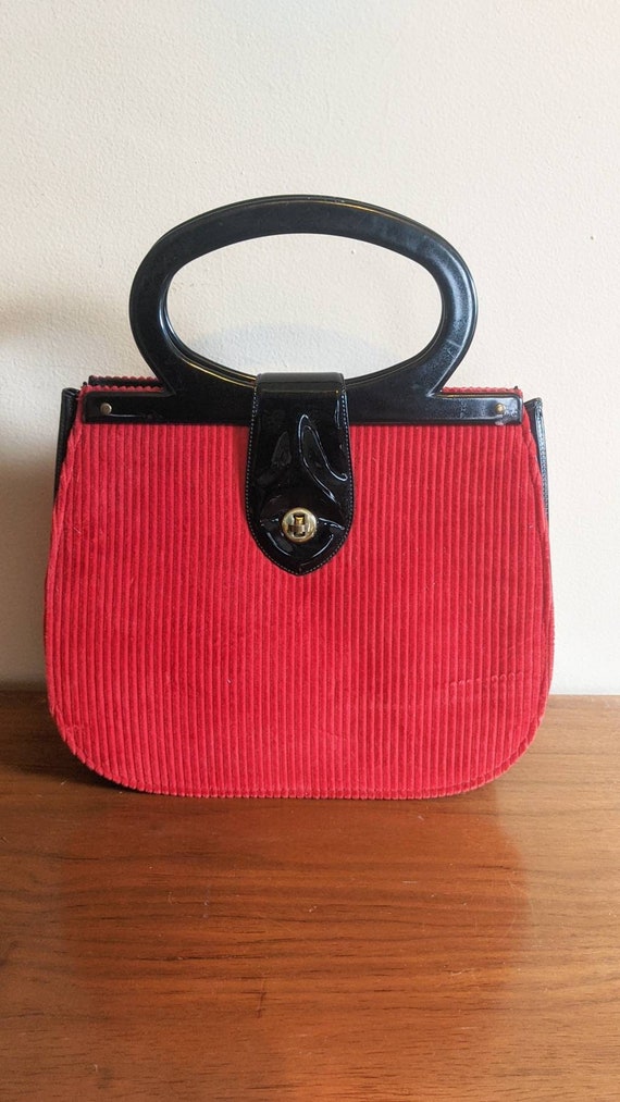 Vintage red and black purse | Smart style fifth av