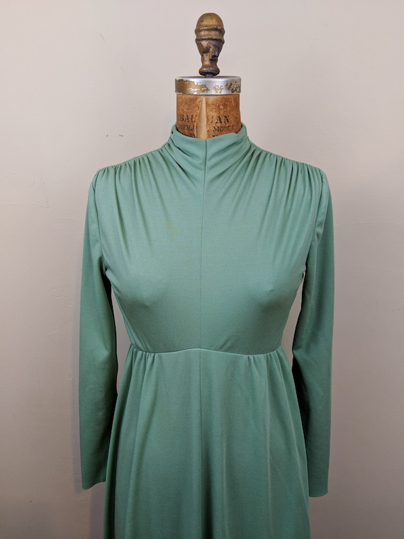 Vintage Sage Green Maxi Dress Gem