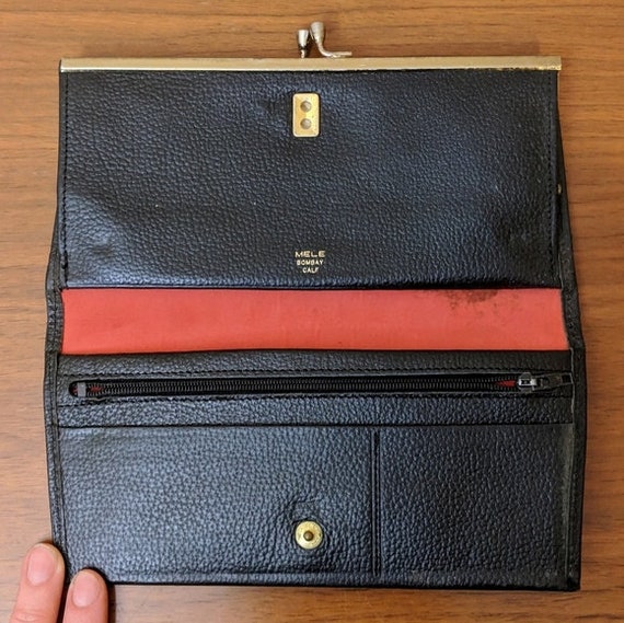 Vintage Black Leather Wallet - image 5