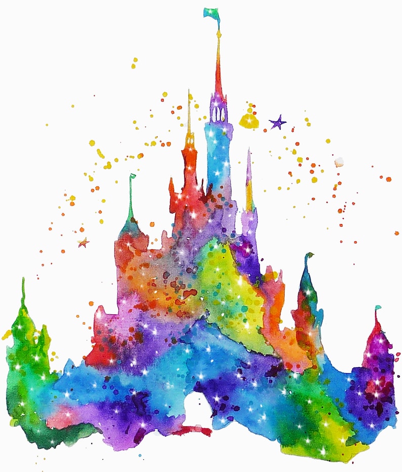 Free Free 124 Disney Castle Rainbow Svg SVG PNG EPS DXF File