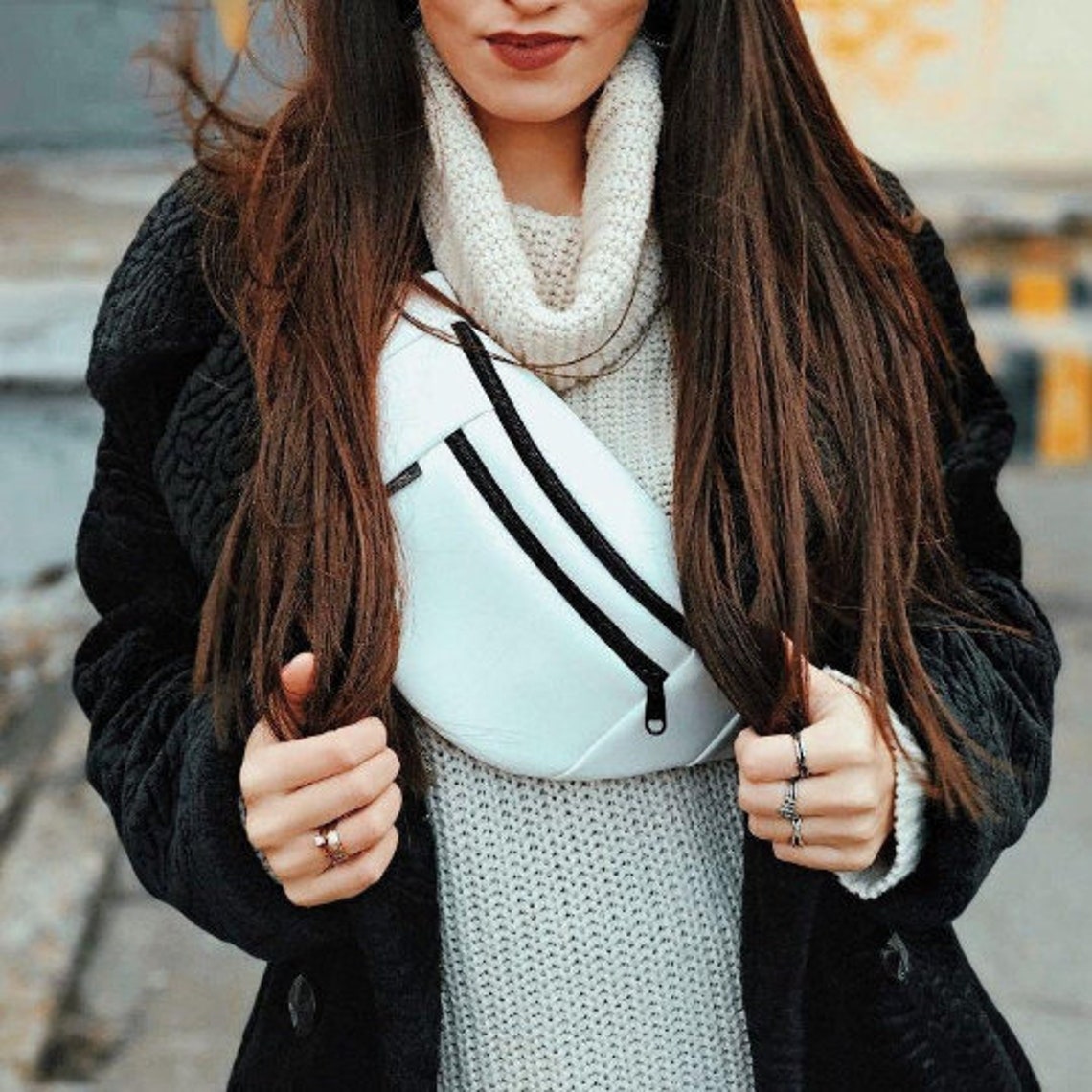 White Fanny Packs for Women Teenagers Fanny Pack Belt Bag Etsy