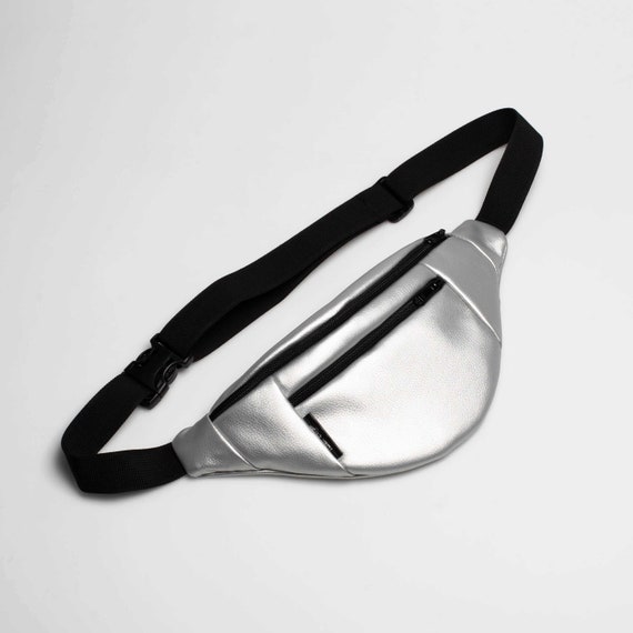 fanny pack silver