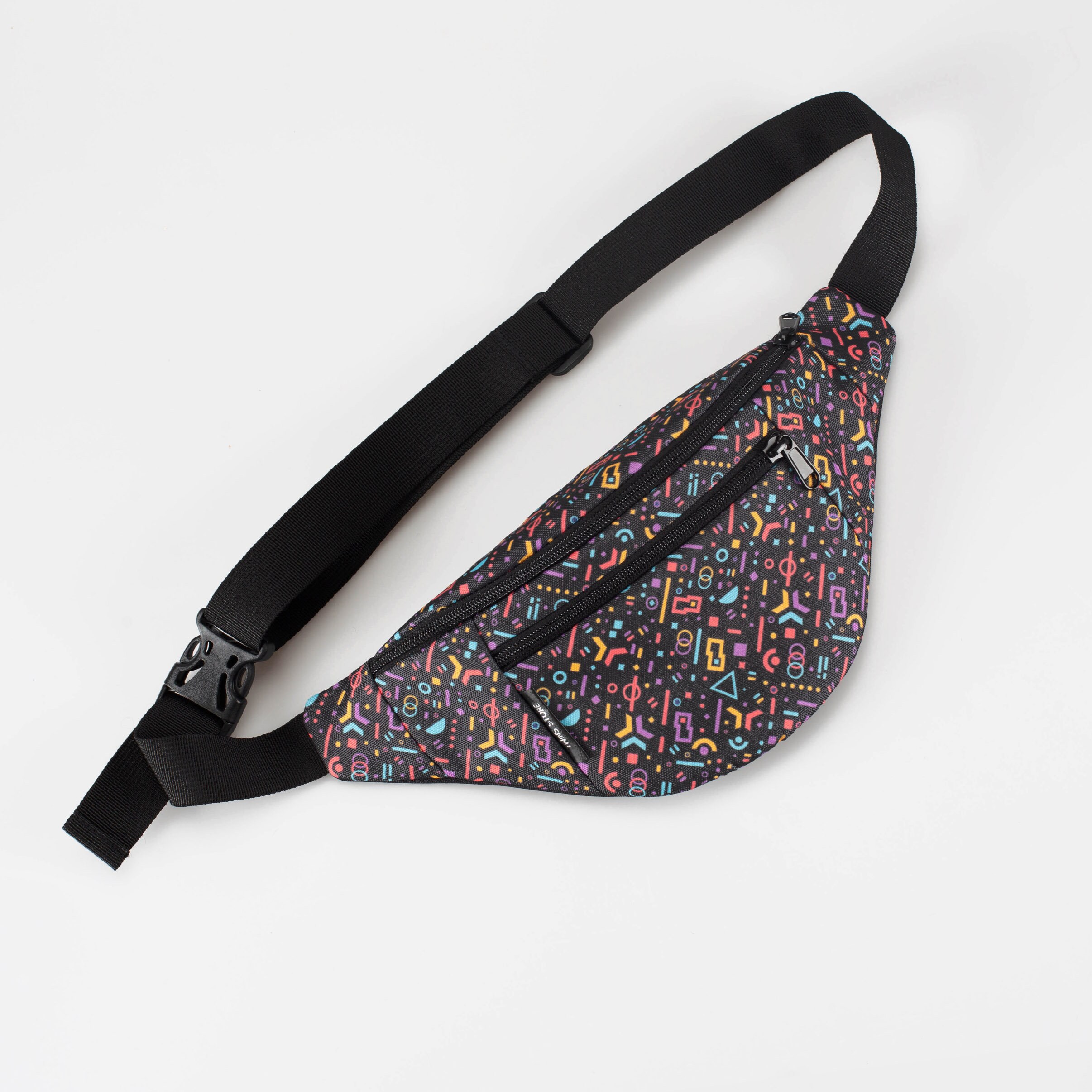 Black fanny pack for woman fanny packs pattern Banana Etsy