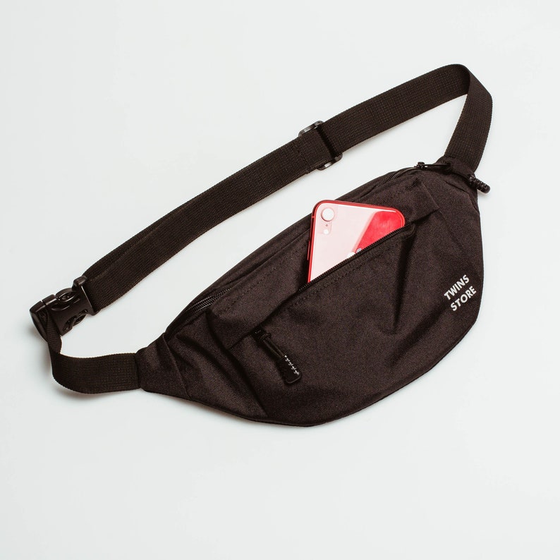 Black Fanny Pack Man Fanny Pack Hip Pack Festival Fanny Etsy