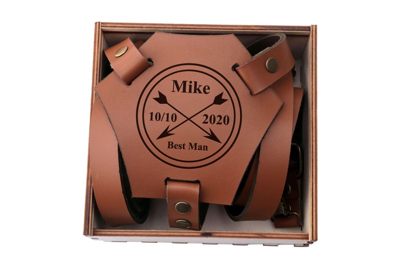Wedding Suspenders for Men Best Man Suspenders Groomsmen Suspenders Personalized Brown Suspenders Groom Suspenders Mens Suspenders