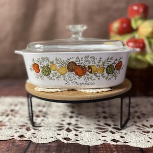 Vintage 1970s Corningware “Spice of Life” A-2-B Casserole Dish