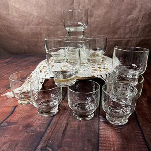 Vintage 1960s Set of 12 Eva Zeisel “Stockholm” Whiskey/Cocktail Glasses