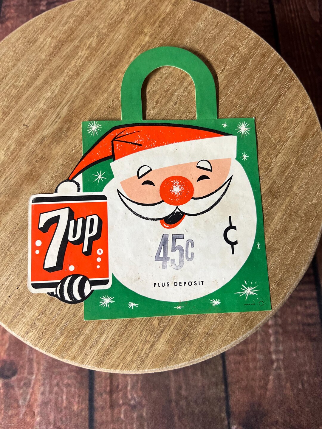 Vintage 1960s 7up Advertising Display Tag - Etsy