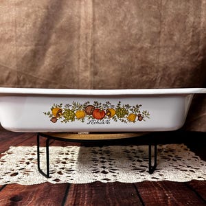 Vintage 1970s Corningware “Spice of Life” A-21 Baking Dish